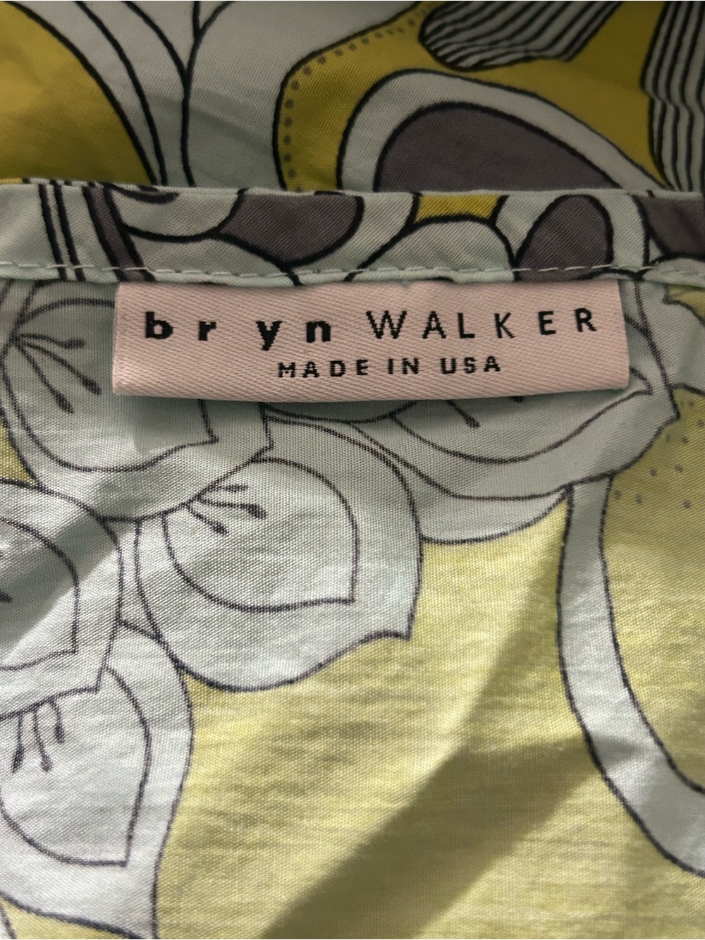 Bryn Walker Gianna Floral Blouse Sz Medium 100% Organic Cotton Balloon Sleeves - Picture 3 of 4